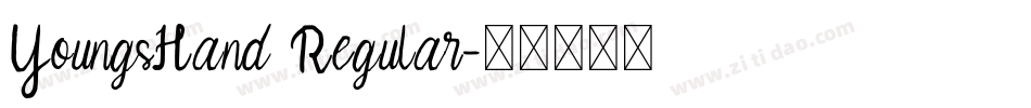 YoungsHand Regular字体转换